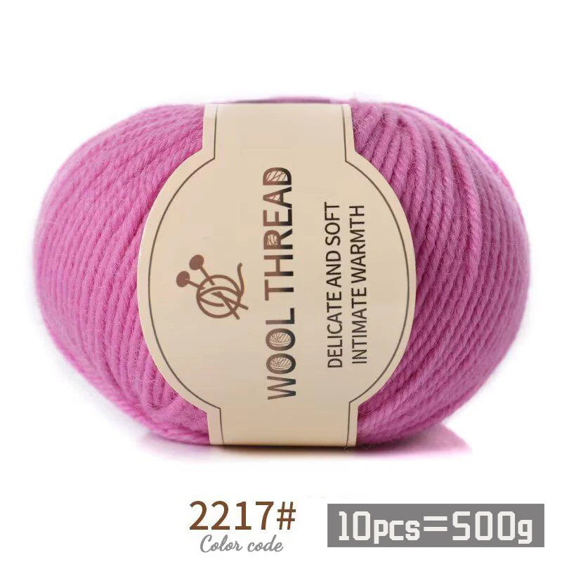 Medium Coarse Combed Alpaca Wool Yarn Balls 10 Pack