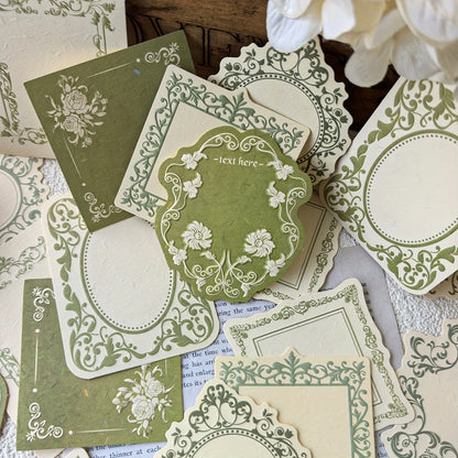 30 Sheets Retro Embossed Lace Scrapbooking Paper