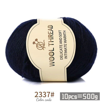Medium Coarse Combed Alpaca Wool Yarn Balls 10 Pack