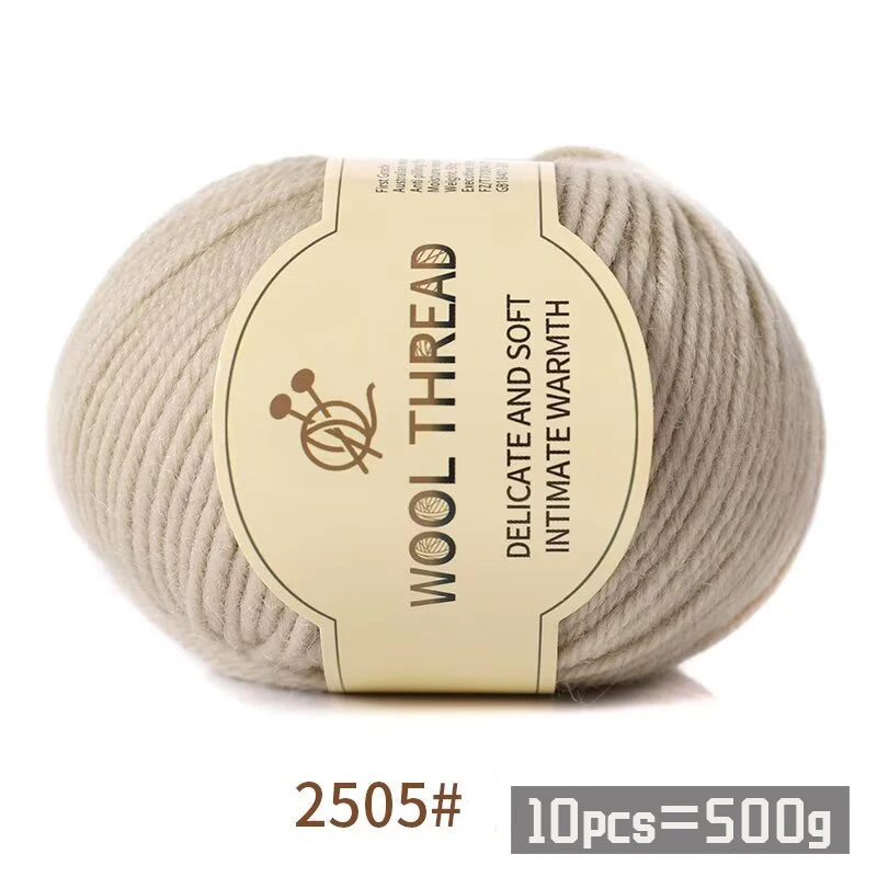 Medium Coarse Combed Alpaca Wool Yarn Balls 10 Pack