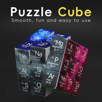 3x3 Magic Speed Periodic Table Brain Teaser Puzzle Cube