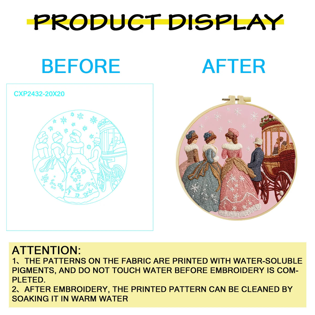 Three Noble Women Embroidery Cross Stitch Sewing Kit