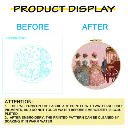 Three Noble Women Embroidery Cross Stitch Sewing Kit