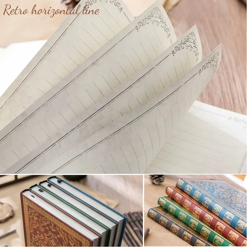 B5 Vintage Horizontal Lined Journal