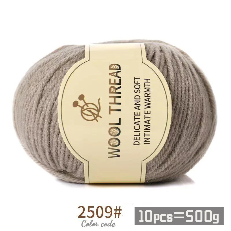 Medium Coarse Combed Alpaca Wool Yarn Balls 10 Pack