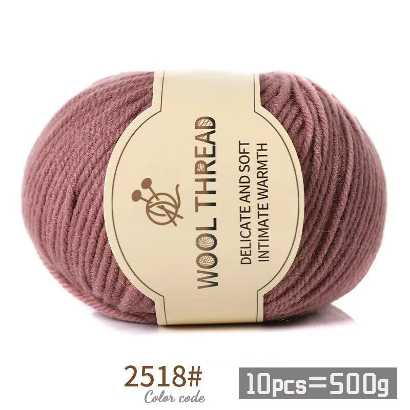 Medium Coarse Combed Alpaca Wool Yarn Balls 10 Pack