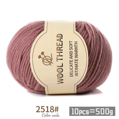 Medium Coarse Combed Alpaca Wool Yarn Balls 10 Pack