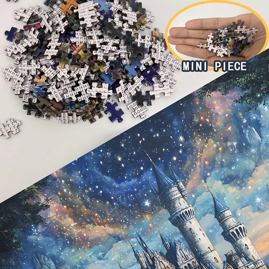 Starry Sky Castle 1000pc Mini Jigsaw Puzzle