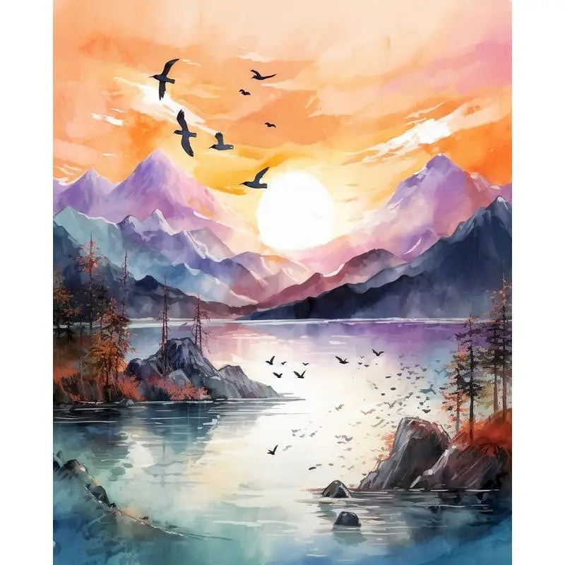 Oil Painting Landscape Paint By Numbers Kits