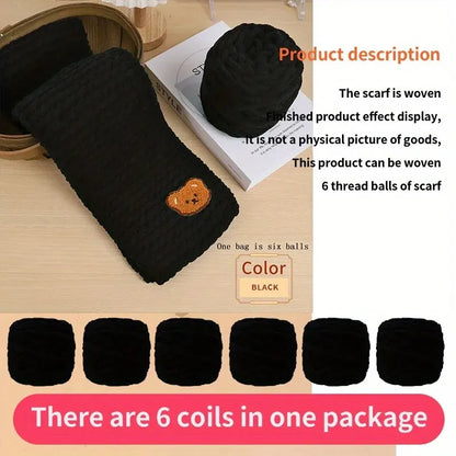 Thick Chenille Fluffy Soft Yarn Balls 6 Pack