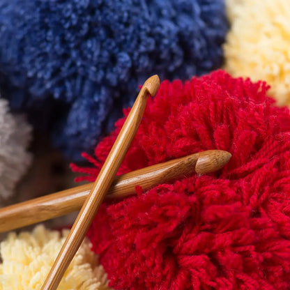 Bamboo Crochet Hook Needles 3-10mm 12pcs Set