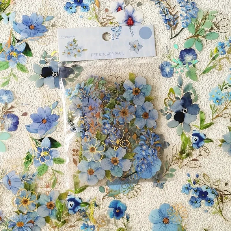 40pcs Roaming Dreams Vintage Floral Scrapbooking Stickers