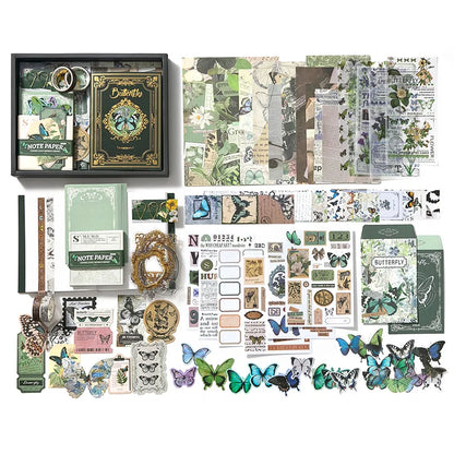 Vintage Butterfly Bullet Journal Scrapbooking Sets
