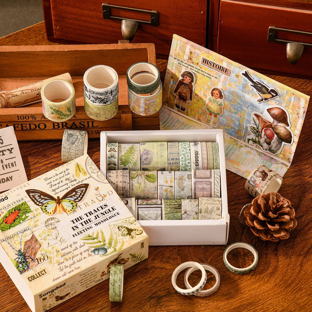 20 Rolls Retro Scrapbooking Washi Tape