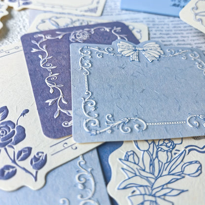 30 Sheets Retro Embossed Lace Scrapbooking Paper