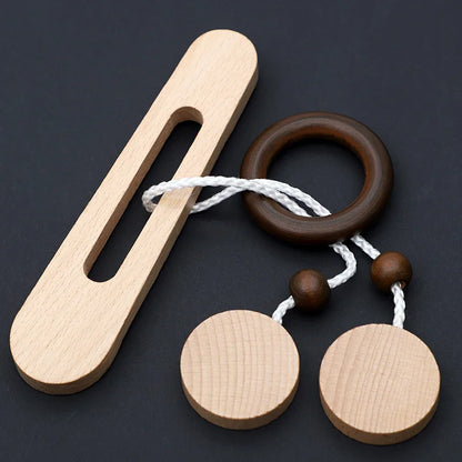 Wooden Ring Unlocking Brain Teaser Puzzle