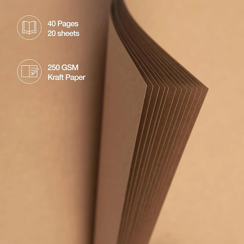 Hardcover Kraft Paper 8x8 Inch Scrapbook Album