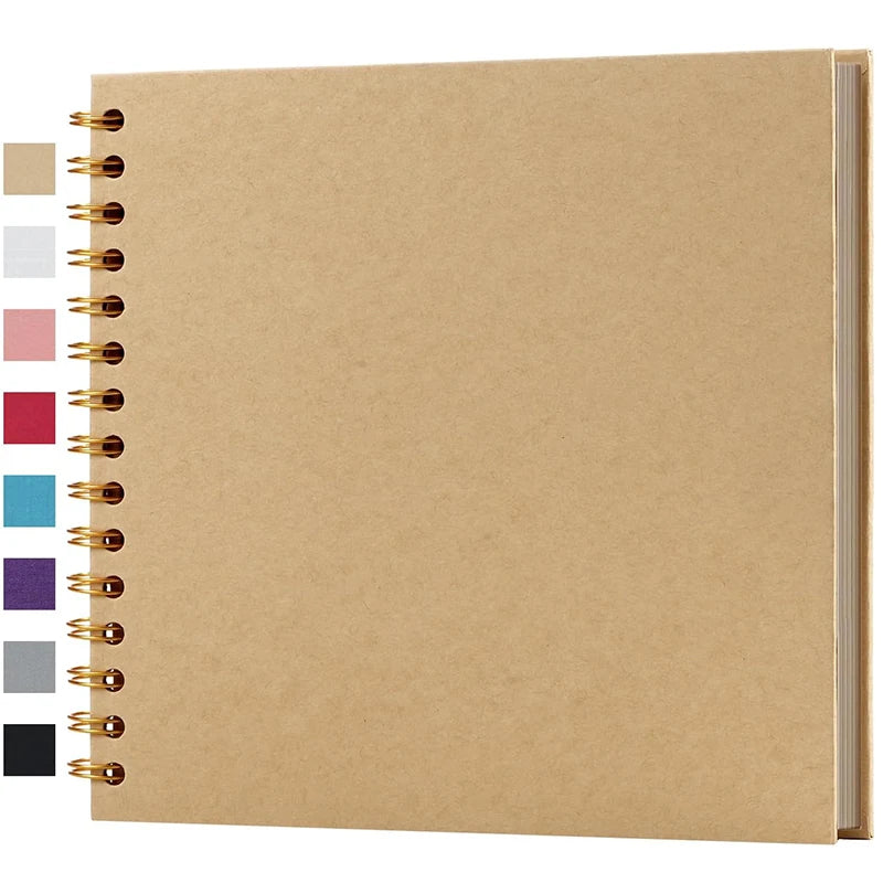 Hardcover Kraft Paper 8x8 Inch Scrapbook Album