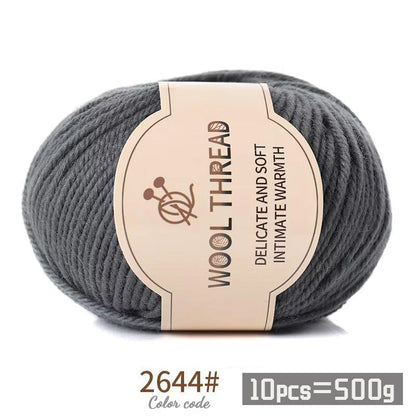Medium Coarse Combed Alpaca Wool Yarn Balls 10 Pack