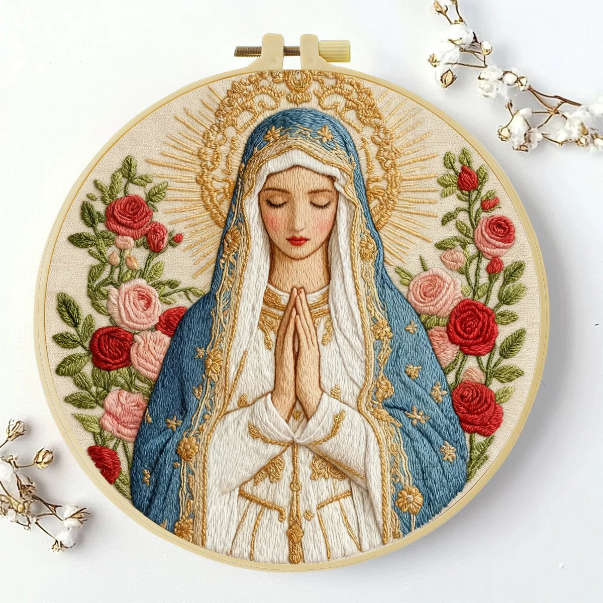 The Virgin Mary Religion Embroidery Cross Stitch Sewing Kit