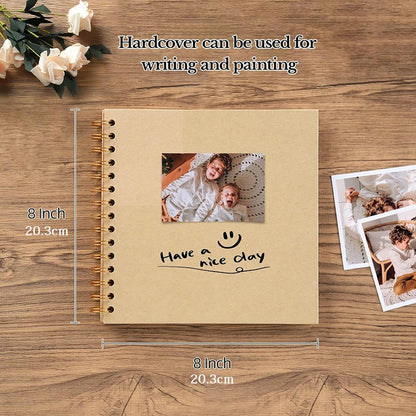 Hardcover Kraft Paper 8x8 Inch Scrapbook Album