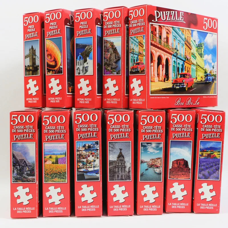 Various Landscape 500pc Jigsaw Puzzles