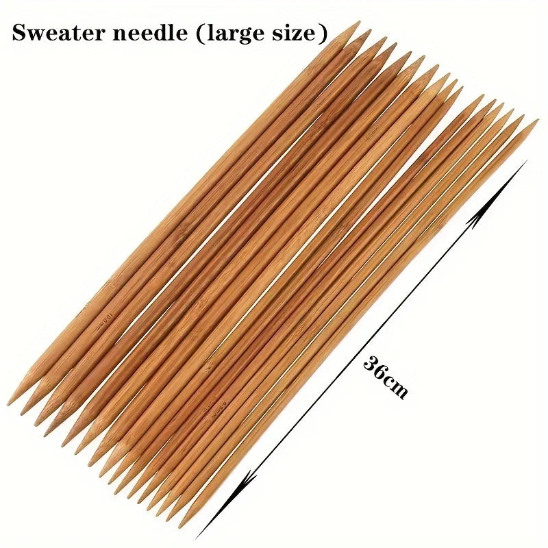 Bamboo Knitting Double Pointed 36cm Needles 4pcs Set