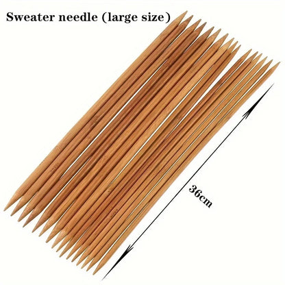 Bamboo Knitting Double Pointed 36cm Needles 4pcs Set