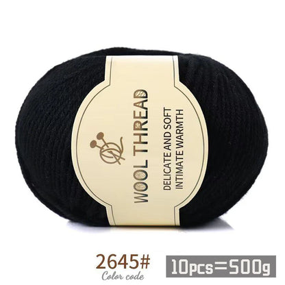 Medium Coarse Combed Alpaca Wool Yarn Balls 10 Pack