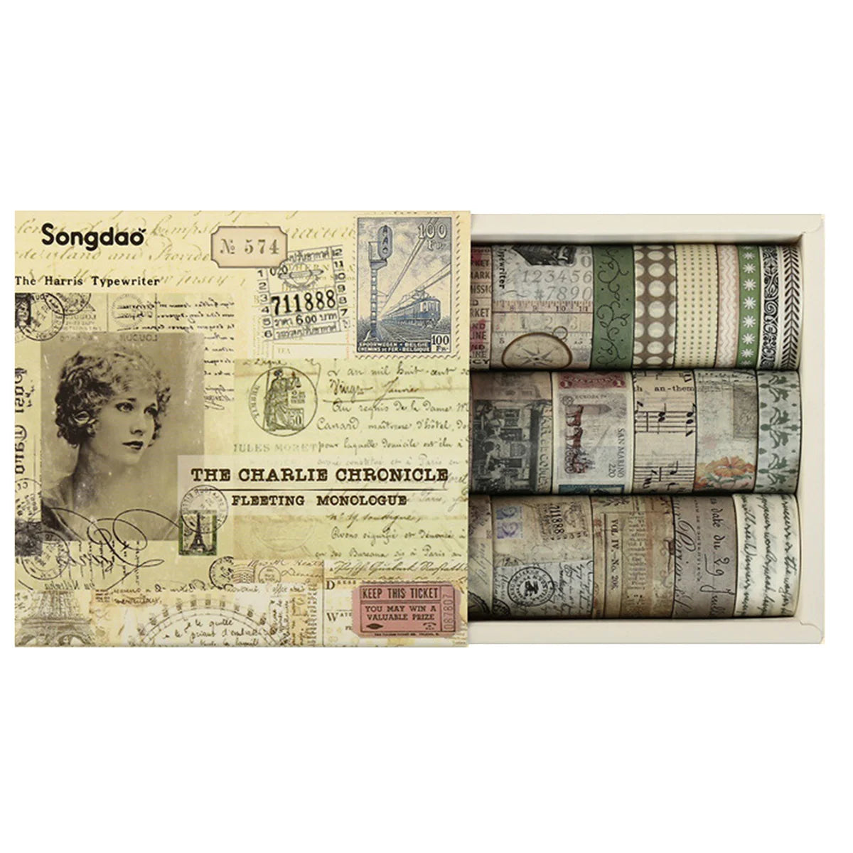 20 Rolls Retro Scrapbooking Washi Tape