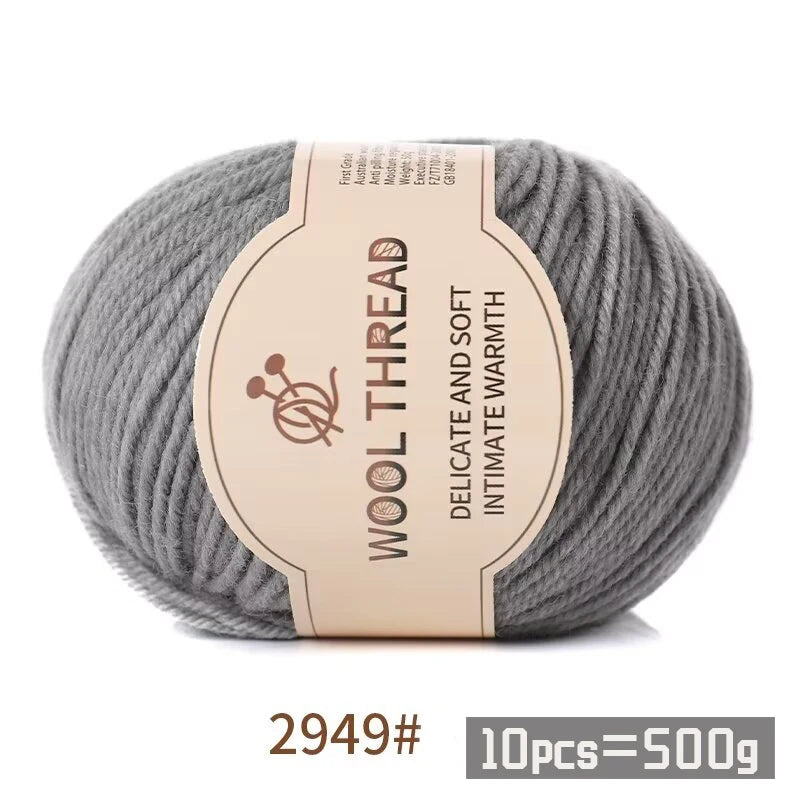Medium Coarse Combed Alpaca Wool Yarn Balls 10 Pack