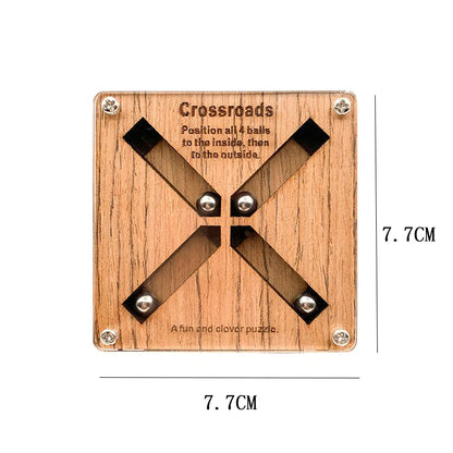 Wooden Crossroad Brain Teaser Puzzle